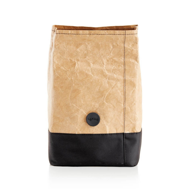 Τσάντα μεταφοράς πολλαπλών χρήσεων Lekue On The Go 1010234, 4 λίτρα, Tyvek, Καφέ/Μαύρο