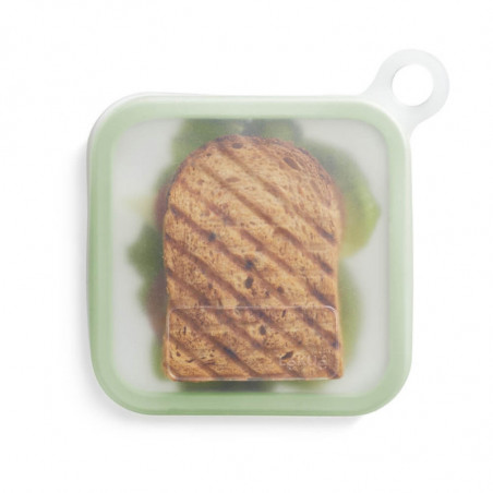 Πολυχρηστικός φάκελος συσκευασίας σάντουιτς Lekue 1010235, 17,5 x 2,5 cm, -20°C / +100°C, πλατινένιο σιλικόνη, Πράσινο