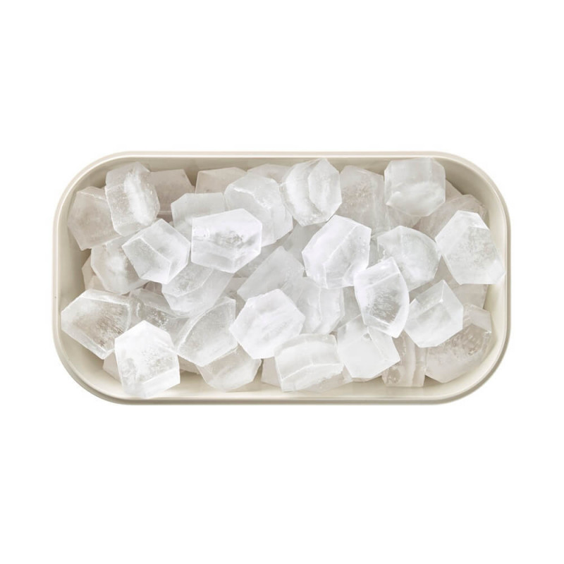 Κουτί για την παρασκευή και αποθήκευση πάγου Lekue 1010241, 132 κύβοι, -20/+80°C, Κοίλη βάση κατά της συμπύκνωσης, Μαύρο