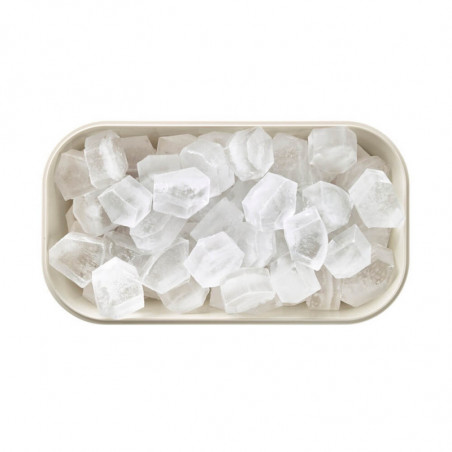 Κουτί για την παρασκευή και αποθήκευση πάγου Lekue 1010242, 132 κύβοι, -20/+80°C, Κοίλη βάση κατά της συμπύκνωσης, Λευκό