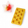 Φόρμα για παγάκια με καπάκι Lekue 1010245, 23x11,8x3 cm, 11 αστέρια, Στεατίνη, -40°C / +60°C, Κίτρινο