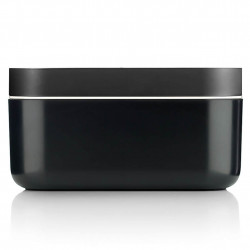 Κουτί για την παρασκευή και αποθήκευση πάγου Lekue 1010241, 132 κύβοι, -20/+80°C, Κοίλη βάση κατά της συμπύκνωσης, Μαύρο