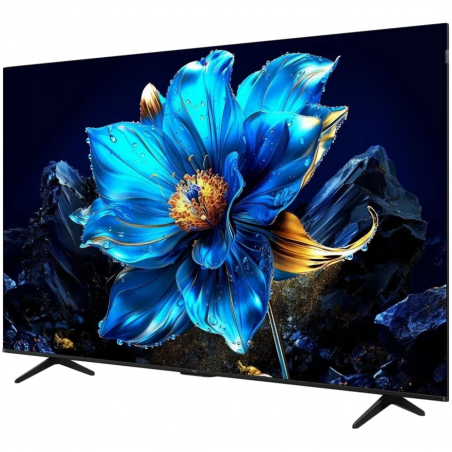 Τηλεόραση TCL 65P7K, 65″ (165 cm), QLED, Smart TV, 4K UHD 3840×2160, Ενεργειακή κλάση F, Google TV, Wi-Fi, HDR10+, Μαύρο