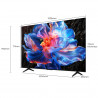 Τηλεόραση TCL 55P6K, 55″ (139 cm), 4K UHD LED, 3840×2160, Google TV, Dolby Audio, HDR10, Wi-Fi, Bluetooth, Μαύρο
