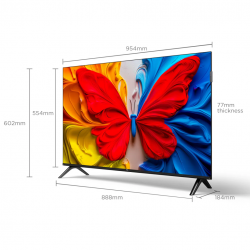 Τηλεόραση TCL 43S5K, 43″ (109 cm), 1920×1080 HD QLED, Wi-Fi, Bluetooth, HDR10, HLG, Μαύρο
