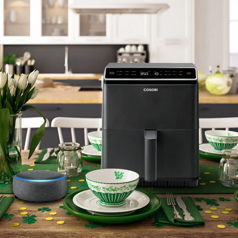 Φριτέζα ζεστού αέρα Cosori Dual Blaze™ CAF-P583S, 6,4 L, Μαύρο