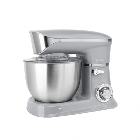 Κουζινομηχανή 3σε1 Royalty Line RL-PKM1900.7BG, 1900W, 6.5 λίτρα, Μπλέντερ, Μίξερ, Κιμαδομηχανή, Ασημί