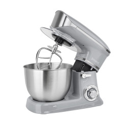 Κουζινομηχανή 3σε1 Royalty Line RL-PKM1900.7BG, 1900W, 6.5 λίτρα, Μπλέντερ, Μίξερ, Κιμαδομηχανή, Ασημί