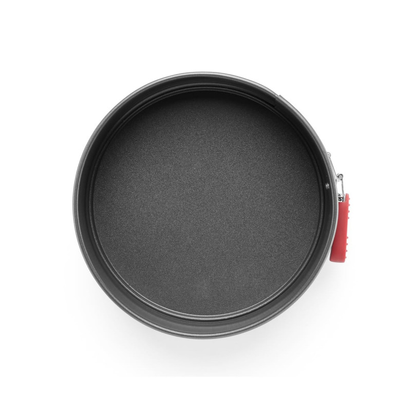 Φόρμα ψησίματος με αποσπώμενο πάτο Lekue 1009474, Ø20 cm, Κεραμική αντικολλητική επίστρωση, Ατσάλι άνθρακα, Από +4°C έως +240°C, Μαύρο/Κόκκινο