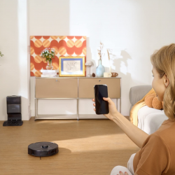 Ρομπότ σκούπα Roborock S8 Plus Schwarz S8P52-00, 69W, 5200 mAh, 6000Pa, Σφουγγαρίστρα, χαρτογράφηση LiDAR, 750 ml, 4 αισθητήρες, αυτονομία έως 180 λεπτά, μαύρο