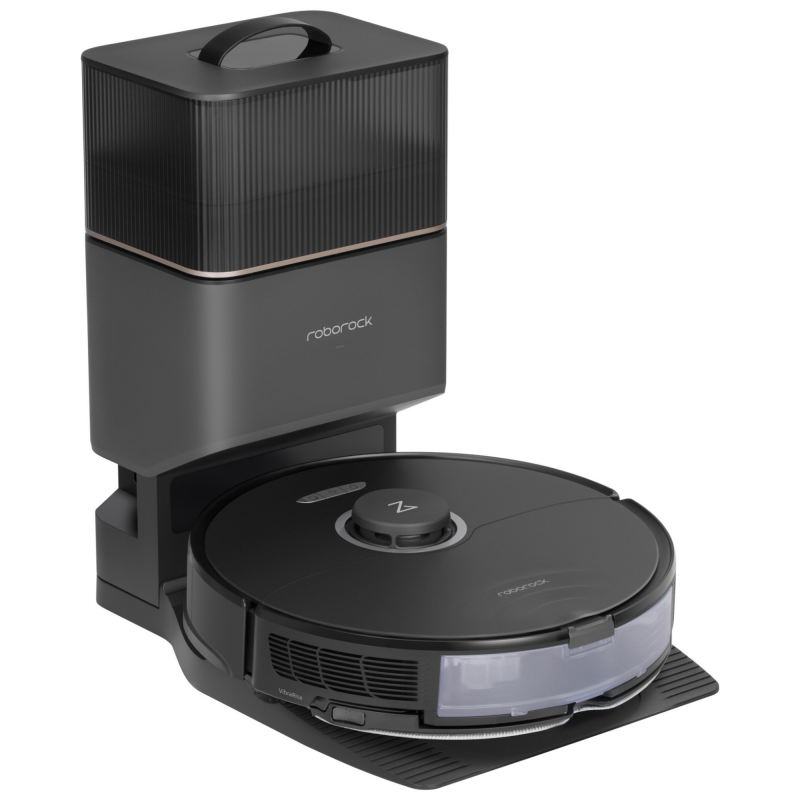 Ρομπότ σκούπα Roborock S8 Plus Schwarz S8P52-00, 69W, 5200 mAh, 6000Pa, Σφουγγαρίστρα, χαρτογράφηση LiDAR, 750 ml, 4 αισθητήρες, αυτονομία έως 180 λεπτά, μαύρο