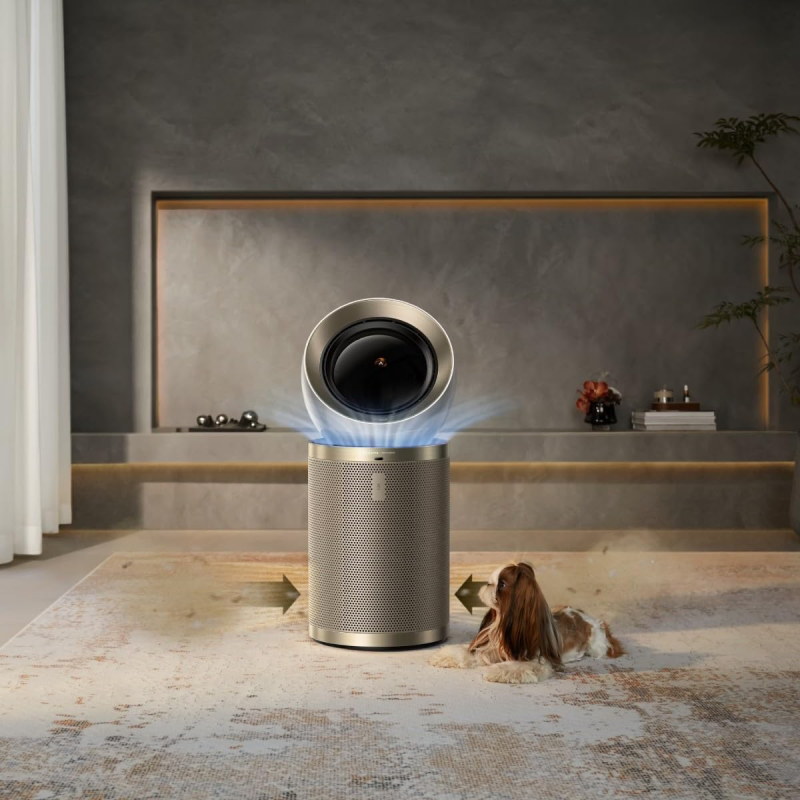 Καθαριστής αέρα Dreame AirPursue PM20 CVF14A, 48 m2, Αυτοματοποιημένες λειτουργίες, Θέρμανση, Στεγνωτήριο και αποστείρωση UVC, TVOC, LCD, HEPA, Λευκό/μπρονζέ