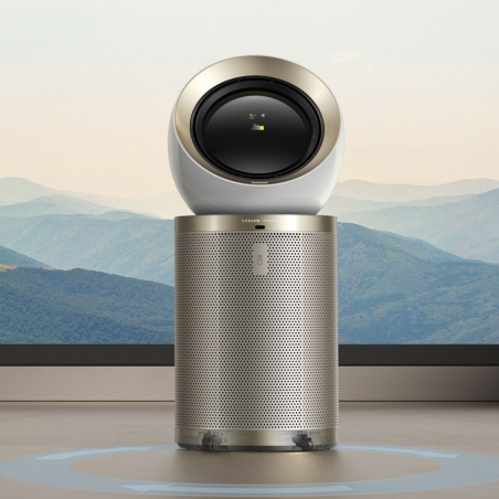 Καθαριστής αέρα Dreame AirPursue PM20 CVF14A, 48 m2, Αυτοματοποιημένες λειτουργίες, Θέρμανση, Στεγνωτήριο και αποστείρωση UVC, TVOC, LCD, HEPA, Λευκό/μπρονζέ