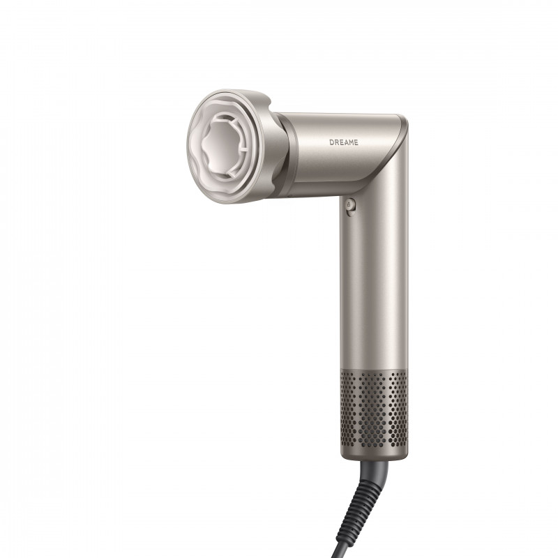Στεγνωτήρας και στυλίστας/πολυστυλίστας Dreame Dazzle AZD20A, 1400W, 65 m/s, 3 ρυθμίσεις ταχύτητας και ρυθμού, Ιονισμός, Οθόνη, Τιτάνιο χρυσό