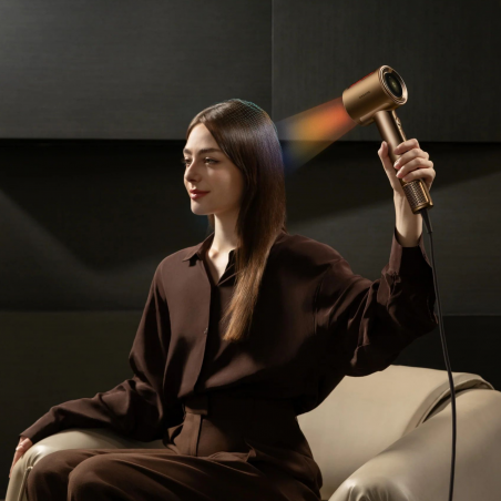 Στεγνωτήρας μαλλιών Dreame Pilot AHX01A, 1600W, λειτουργίες A.I, 3 ταχύτητες, 4 θερμοκρασίες, 55 m3/h, ιονισμός, NTC, LED, έξυπνη ρύθμιση ροής, μπρούντζος