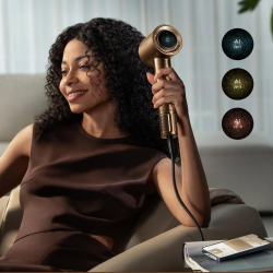 Στεγνωτήρας μαλλιών Dreame Pilot AHX01A, 1600W, λειτουργίες A.I, 3 ταχύτητες, 4 θερμοκρασίες, 55 m3/h, ιονισμός, NTC, LED, έξυπνη ρύθμιση ροής, μπρούντζος