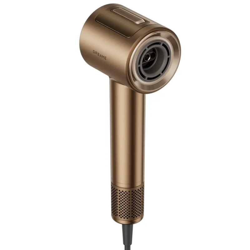 Στεγνωτήρας μαλλιών Dreame Pilot AHX01A, 1600W, λειτουργίες A.I, 3 ταχύτητες, 4 θερμοκρασίες, 55 m3/h, ιονισμός, NTC, LED, έξυπνη ρύθμιση ροής, μπρούντζος