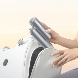 Στεγνωτήρας μαλλιών Dreame Pocket AHD51-SG Pro, 1300W, 110.000 στροφές/λεπτό, 70 m/s, 2 ταχύτητες, 5 ρυθμοί, NTC, Coanda, πτυσσόμενος, γκρι