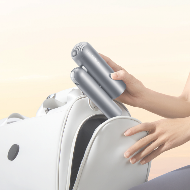 Στεγνωτήρας μαλλιών Dreame Pocket AHD51-SG Pro, 1300W, 110.000 στροφές/λεπτό, 70 m/s, 2 ταχύτητες, 5 ρυθμοί, NTC, Coanda, πτυσσόμενος, γκρι