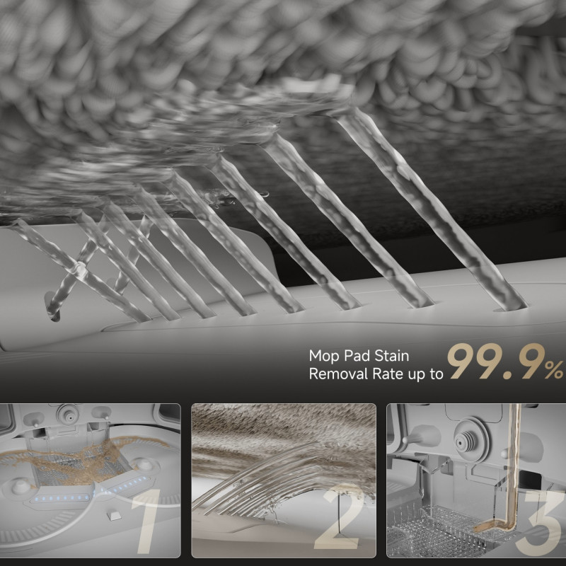 Ρομπότ σκούπα Dreame X50 Ultra RLX85CE‑6‑WH, 20000 Pa, αναγνώριση εμποδίων με τεχνητή νοημοσύνη, πλοήγηση 360°, φωνητικός έλεγχος, αποστείρωση με υπεριώδη ακτινοβολία, λευκό