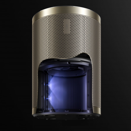 Καθαριστής αέρα Dreame AirPursue PM10 CVF24A, 36 m2, Αυτοματοποιημένες λειτουργίες, Στεγνωτήριο πλάσματος και UVC, TVOC, LCD, HEPA, Λευκό/μπρονζέ