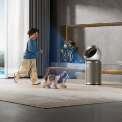 Καθαριστής αέρα Dreame AirPursue PM10 CVF24A, 36 m2, Αυτοματοποιημένες λειτουργίες, Στεγνωτήριο πλάσματος και UVC, TVOC, LCD, HEPA, Λευκό/μπρονζέ