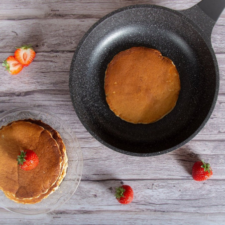 Σετ κατσαρόλες και τηγάνι Royalty Line RL-ES2014M, 17 τεμάχια, Μαρμάρινη επίστρωση, Επαγωγική εστία, Μπορντό