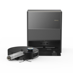 Ρομπότ σκούπα Dreame Aqua10 Ultra Roller Complete RLH71DE-2, 30000 Pa, 180 λεπτά, 3,5/4 λίτρα, VersaLift LDS, AquaRoll and Seal, Φωνητικός έλεγχος, Κάμερες AI, Μαύρο