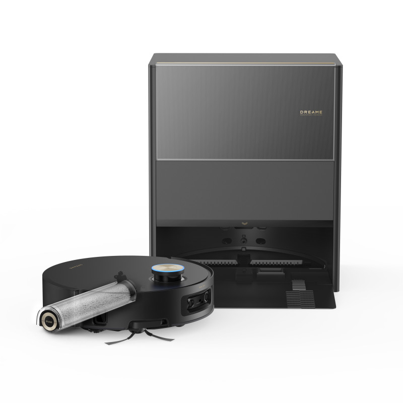 Ρομπότ σκούπα Dreame Aqua10 Ultra Roller Complete RLH71DE-2, 30000 Pa, 180 λεπτά, 3,5/4 λίτρα, VersaLift LDS, AquaRoll and Seal, Φωνητικός έλεγχος, Κάμερες AI, Μαύρο