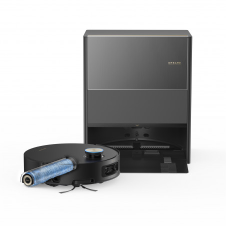 Ρομπότ σκούπα Dreame Aqua10 Ultra Roller Complete RLH71DE-2, 30000 Pa, 180 λεπτά, 3,5/4 λίτρα, VersaLift LDS, AquaRoll and Seal, Φωνητικός έλεγχος, Κάμερες AI, Μαύρο