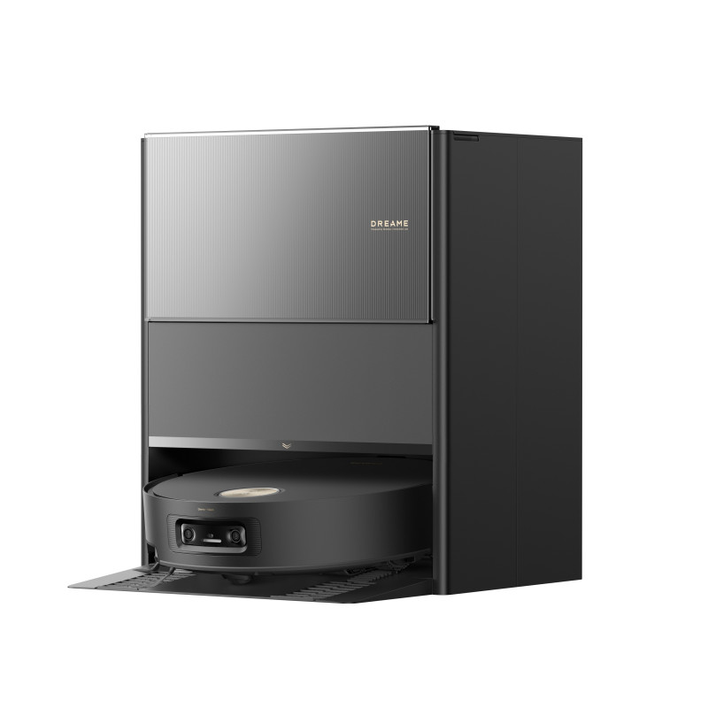 Ρομπότ σκούπα Dreame Aqua10 Ultra Roller RLH71DE-BK, 30000 Pa, 220 λεπτά, 3,5/4 λίτρα, AquaRoll and Seal, Φωνητικός έλεγχος, Κάμερες AI, Μαύρο