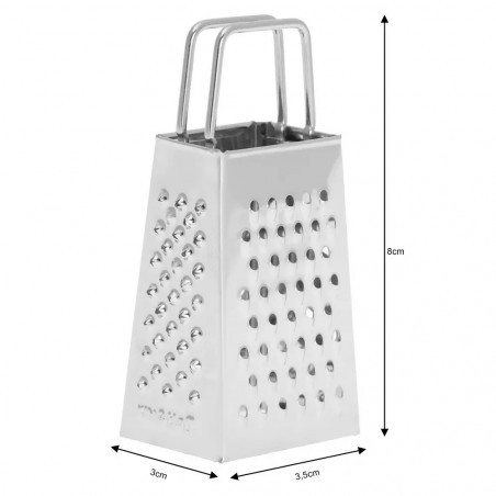 Τρίφτης λαχανικών Kinghoff KH 3181, τετράπλευρος, 4 επιφάνειες, ανοξείδωτος χάλυβας, ασημί