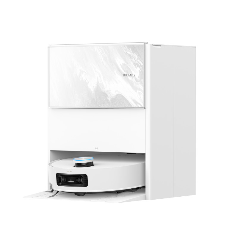 Ρομπότ σκούπα Dreame Aqua 10 Ultra Track Complete RLR81CE-1-WH, 25000 Pa, 200 λεπτά, 3,5/4 λίτρα, VersaLift DToF+OmniSight, κάμερες AI, φωνητικός έλεγχος, αυτοματοποίηση, λευκό