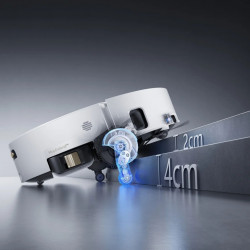 Ρομπότ σκούπα Dreame Aqua 10 Ultra Track Complete RLR81CE-1-WH, 25000 Pa, 200 λεπτά, 3,5/4 λίτρα, VersaLift DToF+OmniSight, κάμερες AI, φωνητικός έλεγχος, αυτοματοποίηση, λευκό