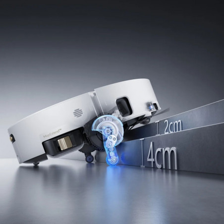 Ρομπότ σκούπα Dreame Aqua 10 Ultra Track Complete RLR81CE-1-WH, 25000 Pa, 200 λεπτά, 3,5/4 λίτρα, VersaLift DToF+OmniSight, κάμερες AI, φωνητικός έλεγχος, αυτοματοποίηση, λευκό