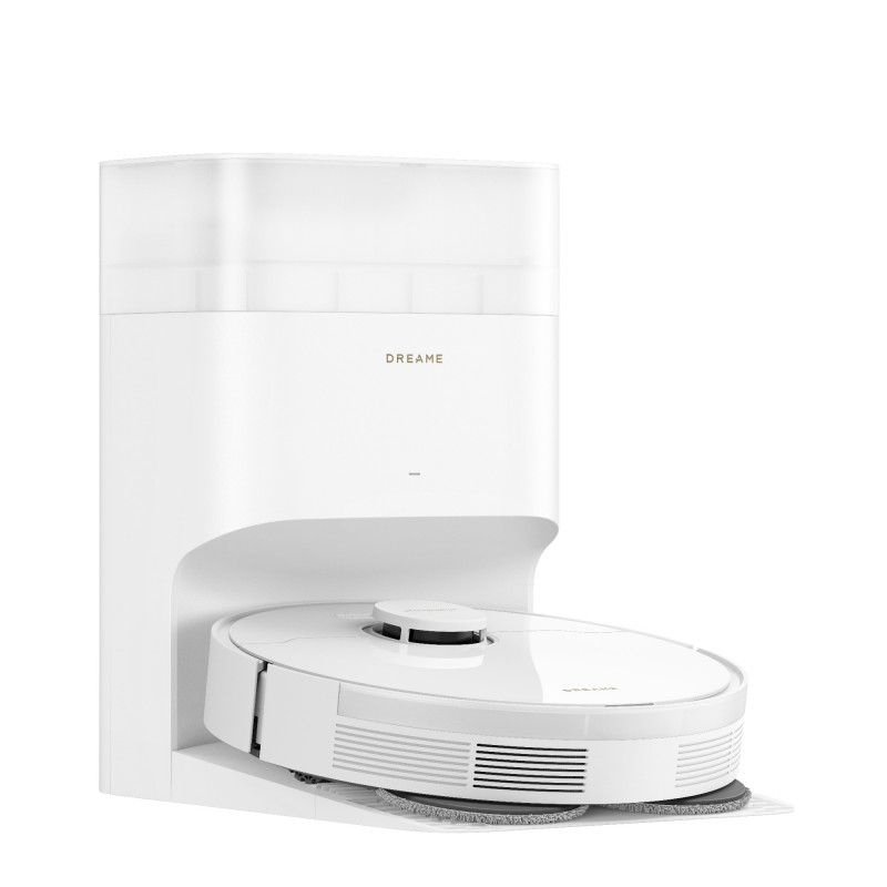 Ρομπότ σκούπα Dreame L10s Plus RLL42SD, 7000 Pa, 5200 mAh, 60W, Έως 145 m2, Σταθμός φόρτισης και αυτόματης εκκένωσης, Αυτονομία 155 λεπτά, Λευκό