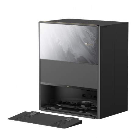 Ρομπότ σκούπα Dreame Aqua 10 Ultra Track Complete RLR81CE-1-BL, 25000 Pa, 200 λεπτά, 3,5/4 λίτρα, VersaLift DToF+OmniSight, κάμερες AI, φωνητικός έλεγχος, αυτοματοποίηση, μαύρο