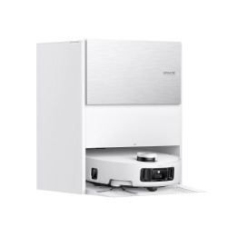 Ρομπότ σκούπα Dreame Aqua10 Roller RLH31CE-WH, 30000 Pa, 3,5/4 l, κάμερες AI, φωτισμός LED, φωνητικός έλεγχος, πλύσιμο με ζεστό νερό, λευκό