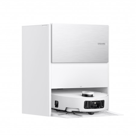 Ρομπότ σκούπα Dreame Aqua10 Roller RLH31CE-WH, 30000 Pa, 3,5/4 l, κάμερες AI, φωτισμός LED, φωνητικός έλεγχος, πλύσιμο με ζεστό νερό, λευκό