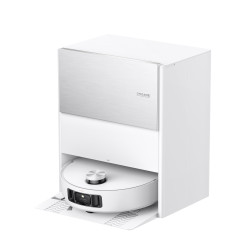 Ρομπότ σκούπα Dreame Aqua10 Roller RLH31CE-WH, 30000 Pa, 3,5/4 l, κάμερες AI, φωτισμός LED, φωνητικός έλεγχος, πλύσιμο με ζεστό νερό, λευκό