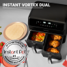 Διπλή φριτέζα με ζεστό αέρα 8 σε 1 Instant Pot Vortex DUAL INAFB91-BK, 1850W, 8 λίτρα, 205°C, EvenCrisp, Συγχρονισμένο μαγείρεμα, Αισθητήρας ελέγχου, Μαύρο/ανοξείδωτο