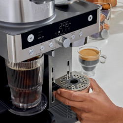 Εσπρέσο μηχανή Ninja Prestige CFN802EU, 1650W, 19 bar, 1,8 l, 10 μεγέθη, 3 λειτουργίες, DualBrew, Nespresso, ανοξείδωτο