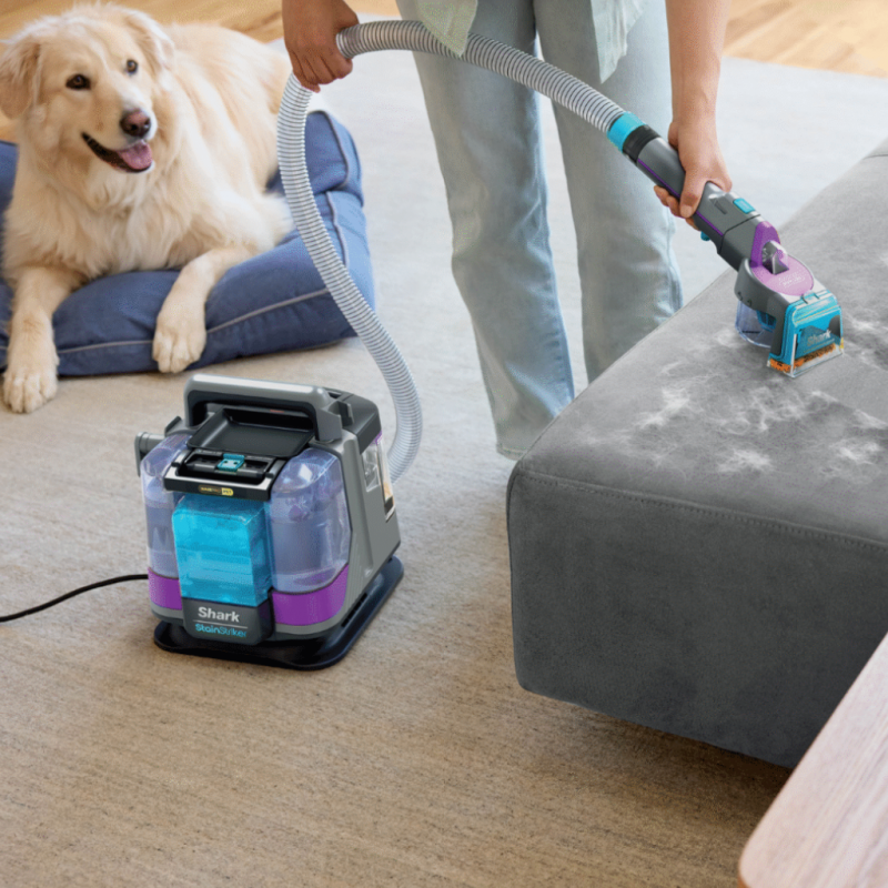 Σκούπα για λεκέδες Shark StainStriker PX250EUT, 450W, 0,72 l, φορητή, εύκαμπτος σωλήνας, 4 εξαρτήματα, μπλε/ροζ