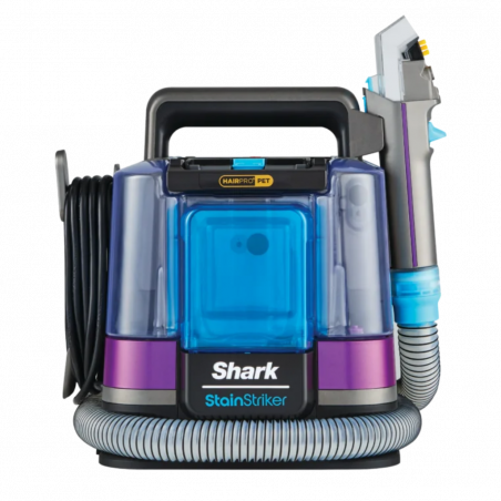 Σκούπα για λεκέδες Shark StainStriker PX250EUT, 450W, 0,72 l, φορητή, εύκαμπτος σωλήνας, 4 εξαρτήματα, μπλε/ροζ
