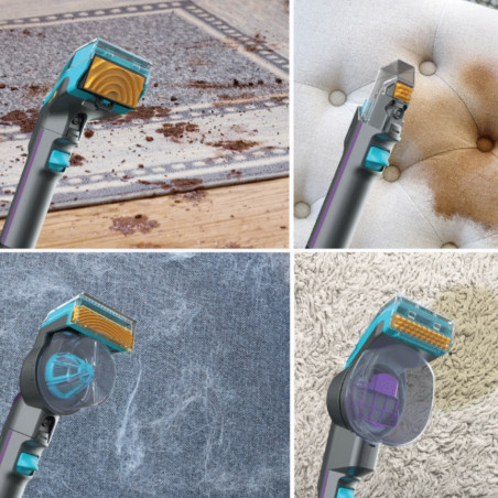 Σκούπα για λεκέδες Shark StainStriker PX250EUT, 450W, 0,72 l, φορητή, εύκαμπτος σωλήνας, 4 εξαρτήματα, μπλε/ροζ