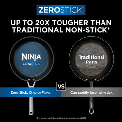 Τηγάνι Ninja Zerostick Premium C30028DE, 28 cm, Αντικολλητική τεχνολογία, Έως 260C, Επαγωγική, Μαύρο