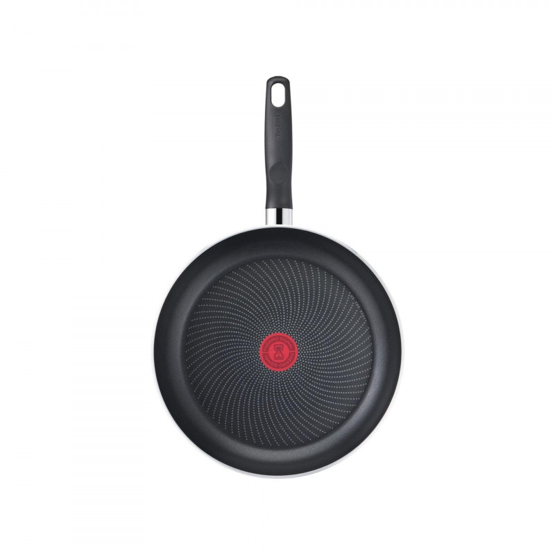 Τηγάνι Tefal Start Easy C2690721, 30 cm, Τιτανίου επίστρωση, Thermo-signal, Thermo-Fusion, Επαγωγική, Μαύρο
