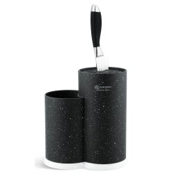 Θήκη για μαχαίρια και μαχαιροπίρουνα Edenberg EB-5105B, 22x20 cm, έως 10 μαχαίρια, 2 διαμερίσματα, εύκολο καθάρισμα, μαλακή επένδυση, μαύρο