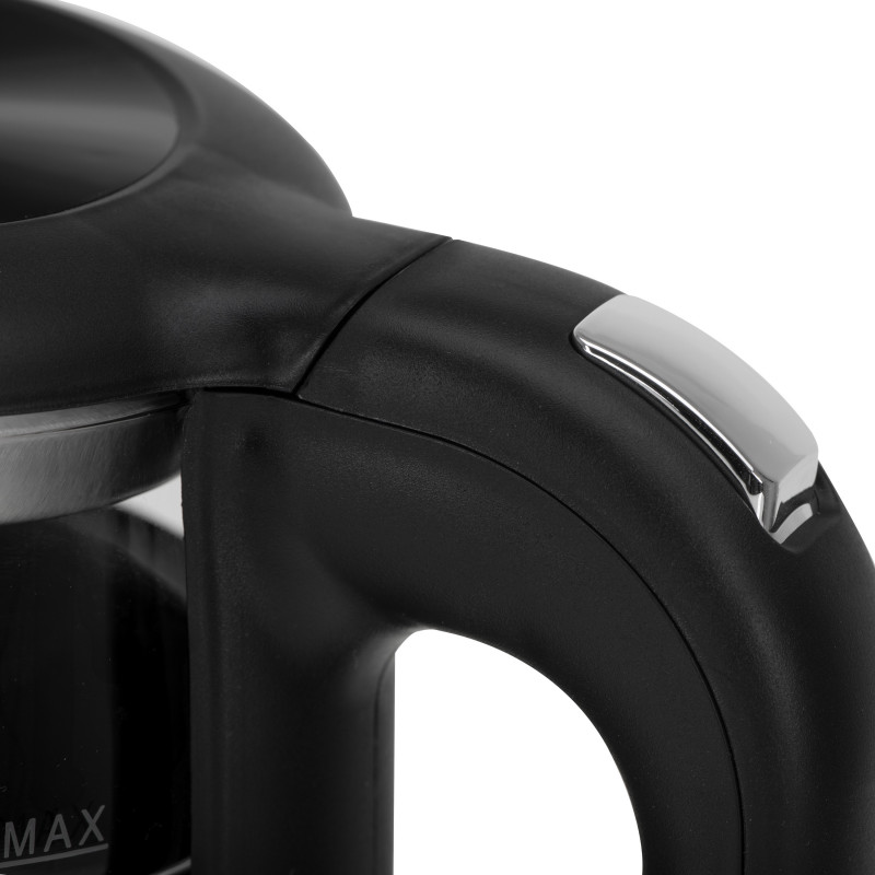 Ηλεκτρική καφετιέρα Adler AD 1305 BS, 1850/2200 W, 1,7 l, Αισθητήρας ελέγχου, Έγχρωμη οθόνη LCD, Πέντε ρυθμίσεις θερμοκρασίας 40-100°C, Φίλτρο κατά της καθίζησης, Μαύρο/γκρι