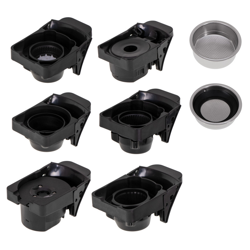 Εσπρέσο μηχανή για αλεσμένο καφέ και κάψουλες 9 σε 1 Camry CR 4414, 3000W, 19 bar, Μπεζ/Μαύρο